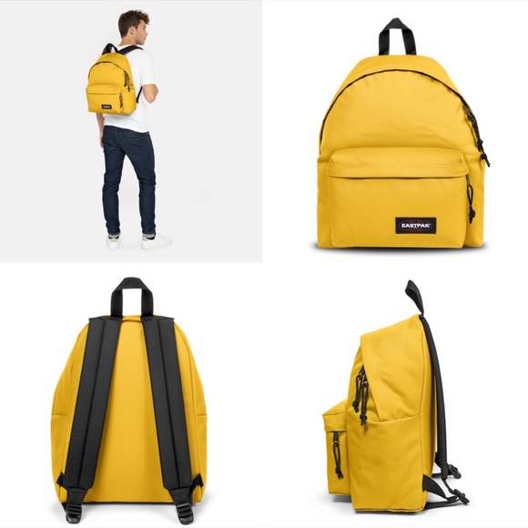 yellow eastpak backpack